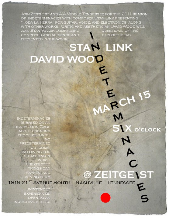 Indeterminacies Stan Link David Wood Zeitgeist Gallery