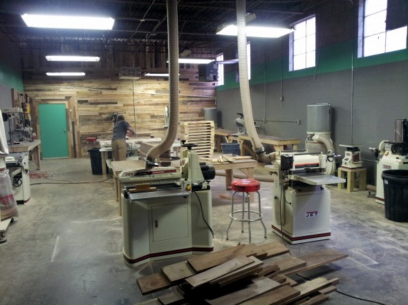 Fort Houston's woodshop