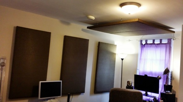 My new homemade sound absorption panels. 